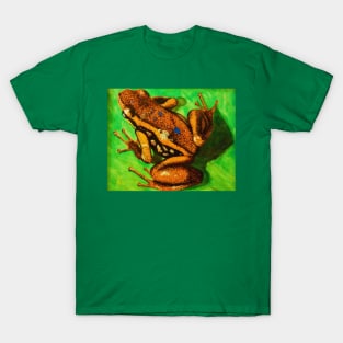 Poison Dart Arrow Frog--Speckled Orange T-Shirt